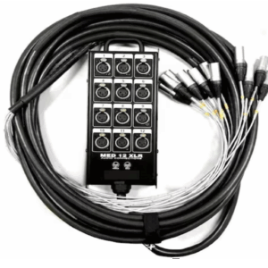 Kit Medusa 12 Vias Com Conectores Xlr. (4 p10, 4 XLR femia e 4 XLR macho)