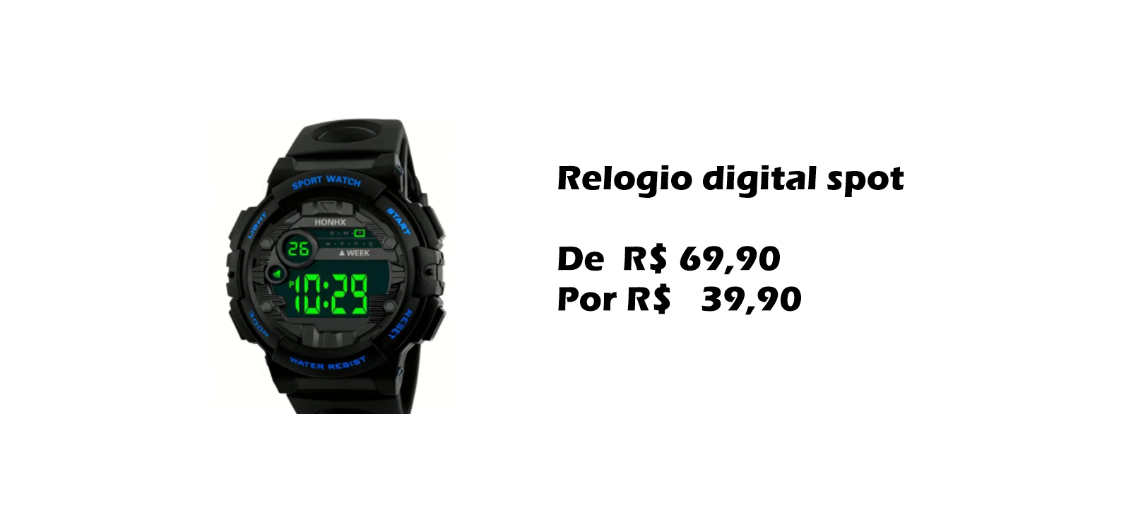Relogio digital sport
